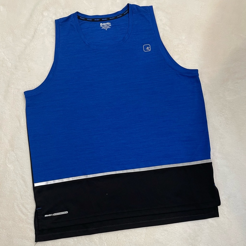 AND1 Mens Athletic Tee Tank Size XL